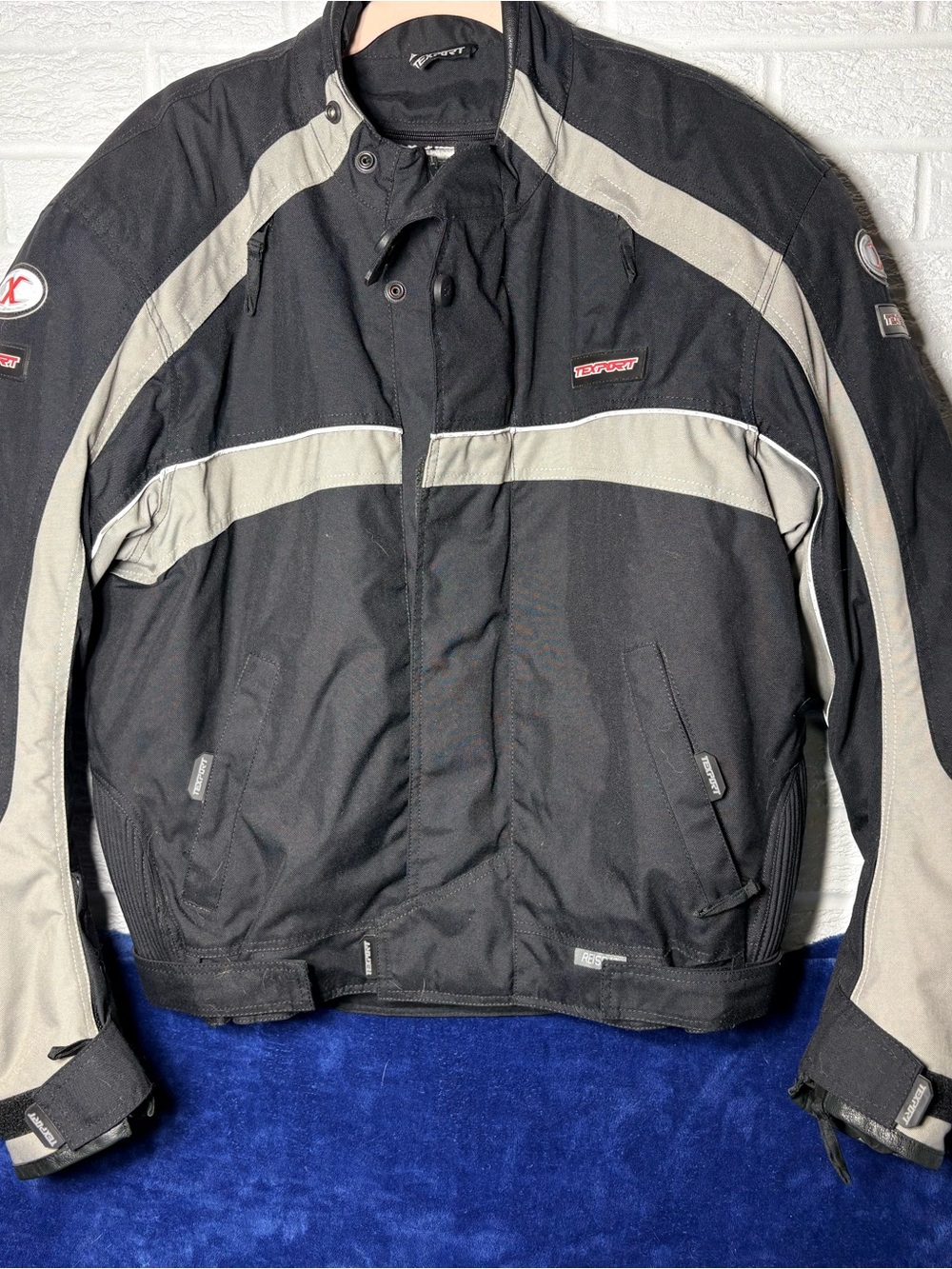 Texport armoured Men's Black & Gray Motorcycle Jacket
